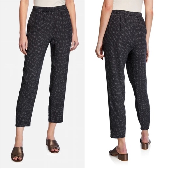 Eileen Fisher Morse Code Slouchy Ankle Pant - Picture 1 of 10
